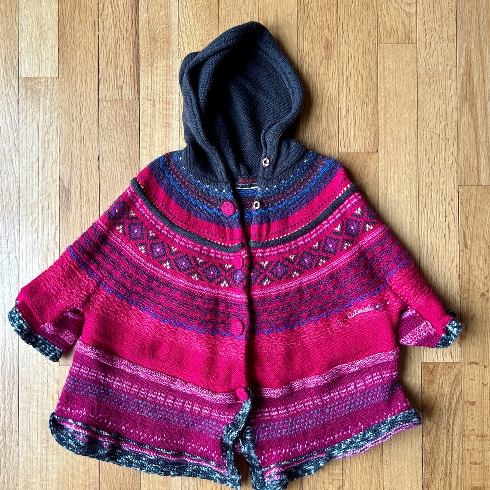 Catimini knit poncho/sweater